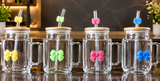 Aesthetic Glass Sipper with Wooden Lid & Straw