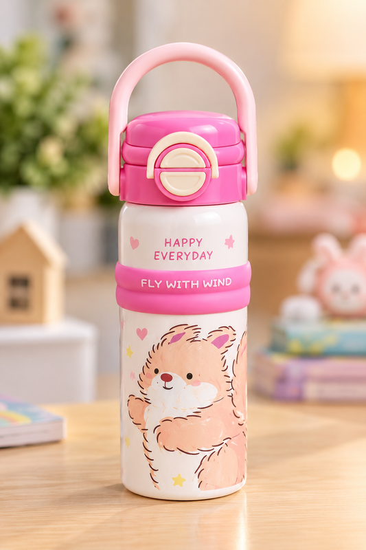 Pink reusable water bottle for everyday use