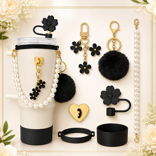 Premium Tumbler Charm & Accessory Kit – 7 PCS