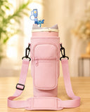 Luxury Travel Tumbler Carrier Bag – Protective Sleeve with Multi-Pocket Design