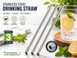 Premium Reusable Stainless Steel Tumbler Straw – Food Grade Metal Drinking Straw